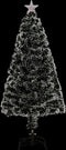 vidaXL - Kerstboom - met - LED - en - standaard - 120 - cm - glasvezel