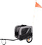 Flamingo Romero - Fietskar - Compact en weerbestendig - Grijs/Zwart