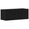 vidaXL - Zwarte - Eiken - TV-meubel - 80x30x30 - cm - Gemaakt - van - Engineered - Wood