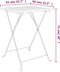 vidaXL Bistrotafel inklapbaar 55x54x71 cm massief acaciahout en staal