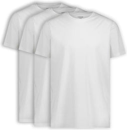 LEBASQ - Miles' T-shirt voor heren - 3 pack - met Crew Neck - Extra lang - Geschikt als Ondershirt -