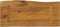 vidaXL - Tafelblad - met - natuurlijke - rand - 80x40x2,5 - cm - massief - mangohout