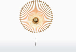 GOOD&MOJO Wandlamp Bromo - Bamboe - Asymmetrisch - Ø50cm - Binnen Scandinavisch,Bohemian