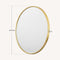 WOLTU MB6094gd04 - verlichte ronde wandspiegel - 71 cm - goud metalen frame