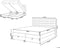 MAGNATE - Boxspringbed - Grijs - 160 x 200 cm - Polyester