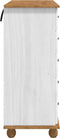 vidaXL - Lade - 'ASKIM'Wit - 91x40x95,5 - cm - Massief - Grenenhout