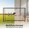 Dunlop Voetbaldoel - Voetbal Goal 240 x 160 x 85 cm - Weersbestendig - Metaal - Zwart/Rood