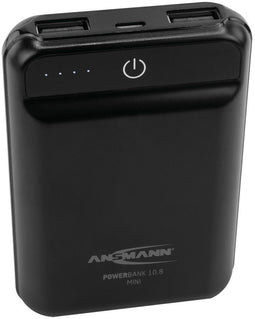Ansmann 10.8 mini - Powerbank 10000mAh - 2x USB - Zwart