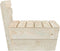 vidaXL - Middenbank - sectioneel - pallet - geïmpregneerd - vurenhout