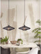 GOOD&MOJO Hanglamp Zanzibar - Rotan Zwart - Ø40x12cm - Modern - Hanglampen Eetkamer, Slaapkamer, Woonkamer