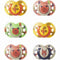Fopspenen - TOMMEE TIPPEE - FUN - 6-18 maanden - Set van 6 - Symmetrische orthodontische vorm - B...