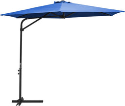 vidaXL - Parasol - met - stalen - paal - 300 - cm - azuurblauw
