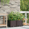 vidaXL - Tuinplantenbakken - met - Waterirrigatiesysteem - - - 2 - stuks - - - Bruin
