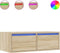 vidaXL - Tv-meubel - met - LED-verlichting - 75x35,5x25 - cm - sonoma - eikenkleurig