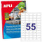 Klevende etiketten Apli 3051 Rood 100 Lakens