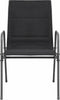 vidaXL - Tuinstoelen - stapelbaar - 2 - st - staal - en - textileen - zwart
