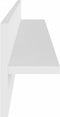 vidaXL - Wandschappen - 2 - st - 80x11,5x18 - cm - bewerkt - hout - wit