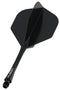 Darts Shaft n Flight Fusion Black Medium