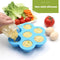 HI NATURE™ Babyvoeding bewaarbakjes - 100% BPA-vrij siliconen - Inclusief 4 babylepels (2 stuks)