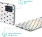 iMoshion Hoesje Geschikt voor Samsung Galaxy A51 Hoesje Siliconen - iMoshion Design hoesje - Transparant / Zwart / Hearts All Over Black