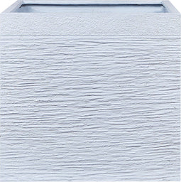PAROS - Plantenbak - Wit - 50 cm - Klei-vezelmengsel