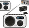 Adler AD 1906 - Portable Radio/DAB(+)/Cd speler - AM-FM Radio Wekkerfunctie - 95mm hoog - 160mm breed