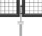 vidaXL - Poort - 500x100 - cm - staal - antraciet