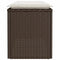 vidaXL - Tuinbank - met - kussen - 110x40x44 - cm - poly - rattan - bruin