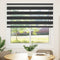 vidaXL - Zebra - rolgordijn - 140x150 - cm - stofbreedte - 135,9 - cm - zwart