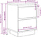 vidaXL - Nachtkastjes - met - led-verlichting - 2 - st - 38x34x50 - cm - oud - hout