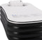 Juskys Opblaasbaar Ligbad M - PVC - 300 L - Zwart/Wit