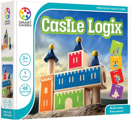 SmartGames - Castle Logix - Houten kleuterspel - ruimtelijk inzicht