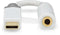 Nedis CCBW65950WT01 - Audio-adapterkabel 3,5mm naar USB-C - 10cm - Wit