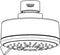 GROHE Tempesta Cosmopolitan 100 - Hoofddouche - 4 stralen - Chroom/Wit