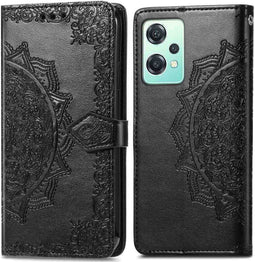 iMoshion Hoesje Geschikt voor OnePlus Nord CE 2 Lite 5G Hoesje Met Pasjeshouder - iMoshion Mandala Bookcase - Zwart