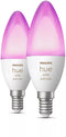 Philips Hue - E14 Kaarslamp - White and Color Ambiance met Bluetooth - (2 stuks)