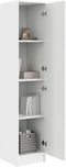 vidaXL - Hoge - kast - Wit - 35x39x168 - cm - Geengineerd - hout
