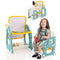 Coast Activiteitenset UY10063NY – Schildersezel met Verstelbaar Whiteboard, Stoel, Ringwerpspel & Op