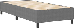 vidaXL - Boxspring - Bed - Lichtgrijs - 100x200 - cm - Corduroy - Stof