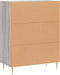 vidaXL - Dressoir - 69,5x34x90 - cm - bewerkt - hout - grijs - sonoma - eikenkleurig