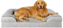 Dutchwide Orthopedisch Hondenkussen XL - Orthopedisch Hondenbed - Waterdicht - Grijs