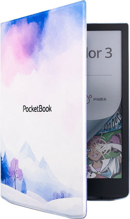 PocketBook - Flip Cover - Beschermhoes - InkPad 4 - Color 3 - Color 2 - Groen - Wintertime Print