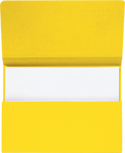 Pocketmap Secolor folio 270gr geel | 10 stuks