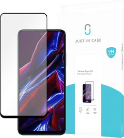 Poco X5 Full Cover Tempered Glass - Screenprotector - Black