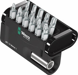 Wera BC 12 Metal - Bit-Check met 1/4" Bithouder en 12 Bits (1 stuk)