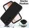 Podec 2-in-1 Hoesje met Screenprotector Geschikt voor Samsung Galaxy S23 Zwart Telefoonhoesje - Anti-Shock Case Cover