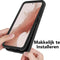 Podec 2-in-1 Hoesje met Screenprotector Geschikt voor Samsung Galaxy S23 Zwart Telefoonhoesje - Anti-Shock Case Cover