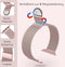 Podec Smartwatch Magnetische RVS Strap Rose Roze - Geschikt voor Apple Watch - Bandje Geschikt voor iWatch 42 / 44 / 45 / 49 mm - Geschikt voor Series 1/2/3/4/5/6/7/SE