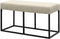 Poef Cuadrado rechthoek 90 - Alpine - Ivory
