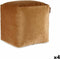 Poef Fluweel Beige 30 x 30 x 30 cm (4 Stuks)